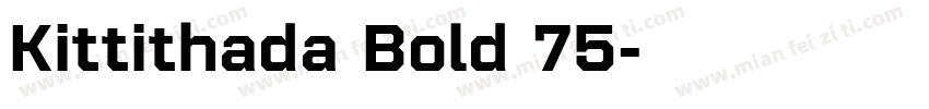 Kittithada Bold 75字体转换